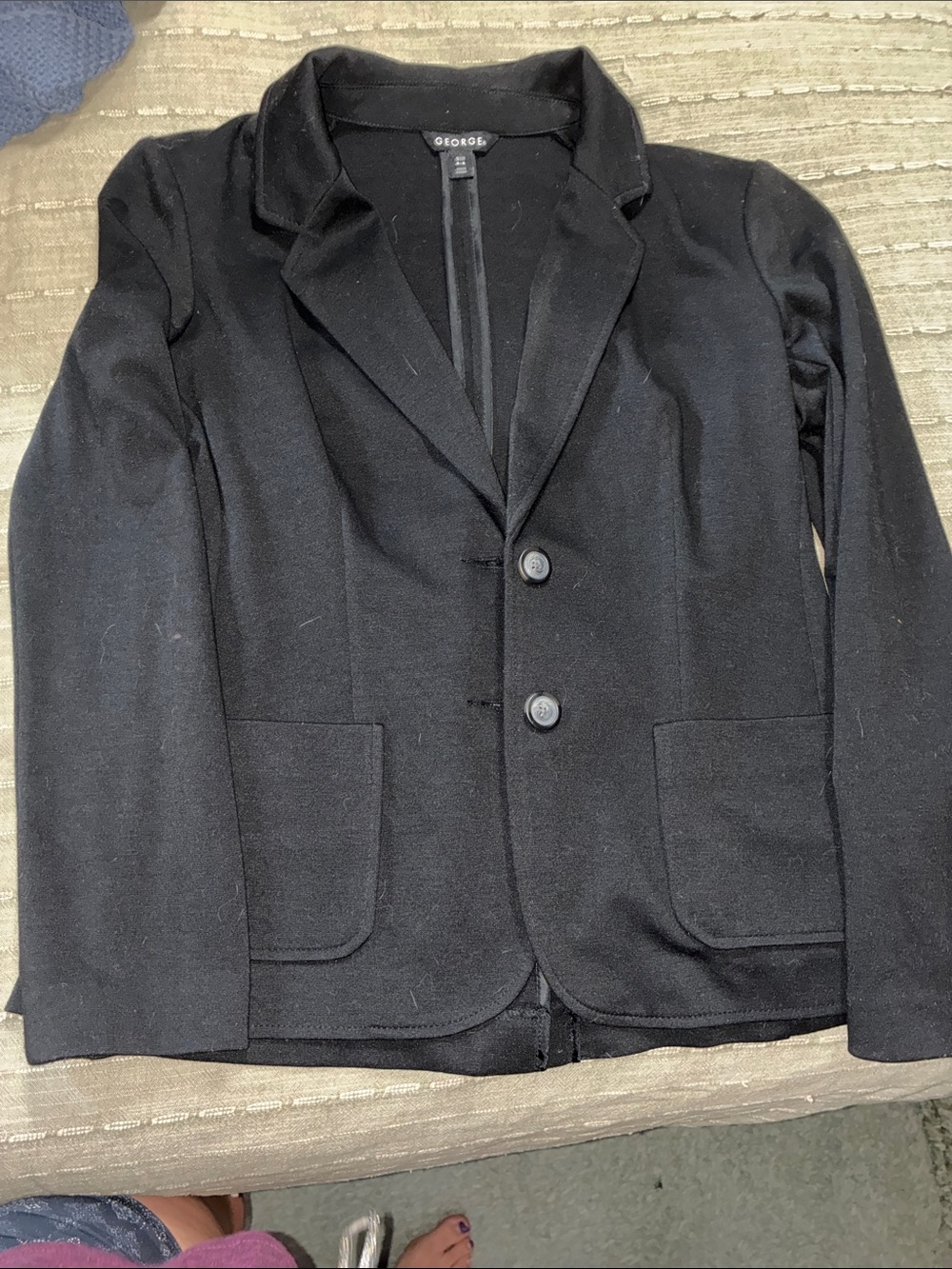 George Black Women's Two-Button Blazer Jacket